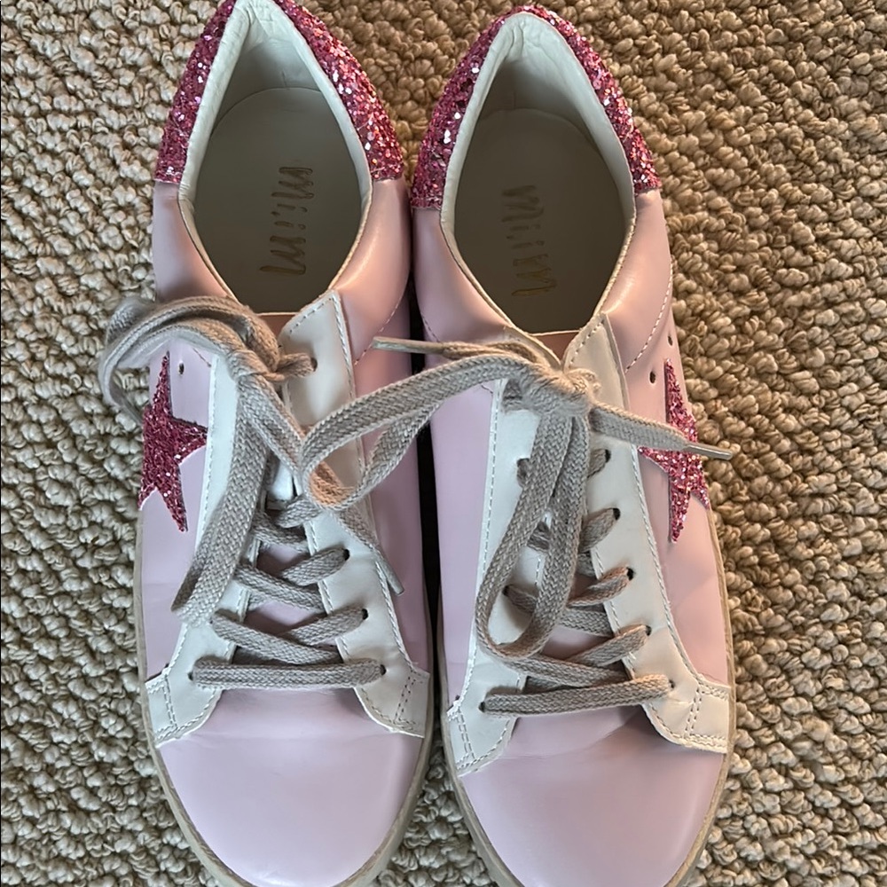 Pink Glitter Star Sneakers